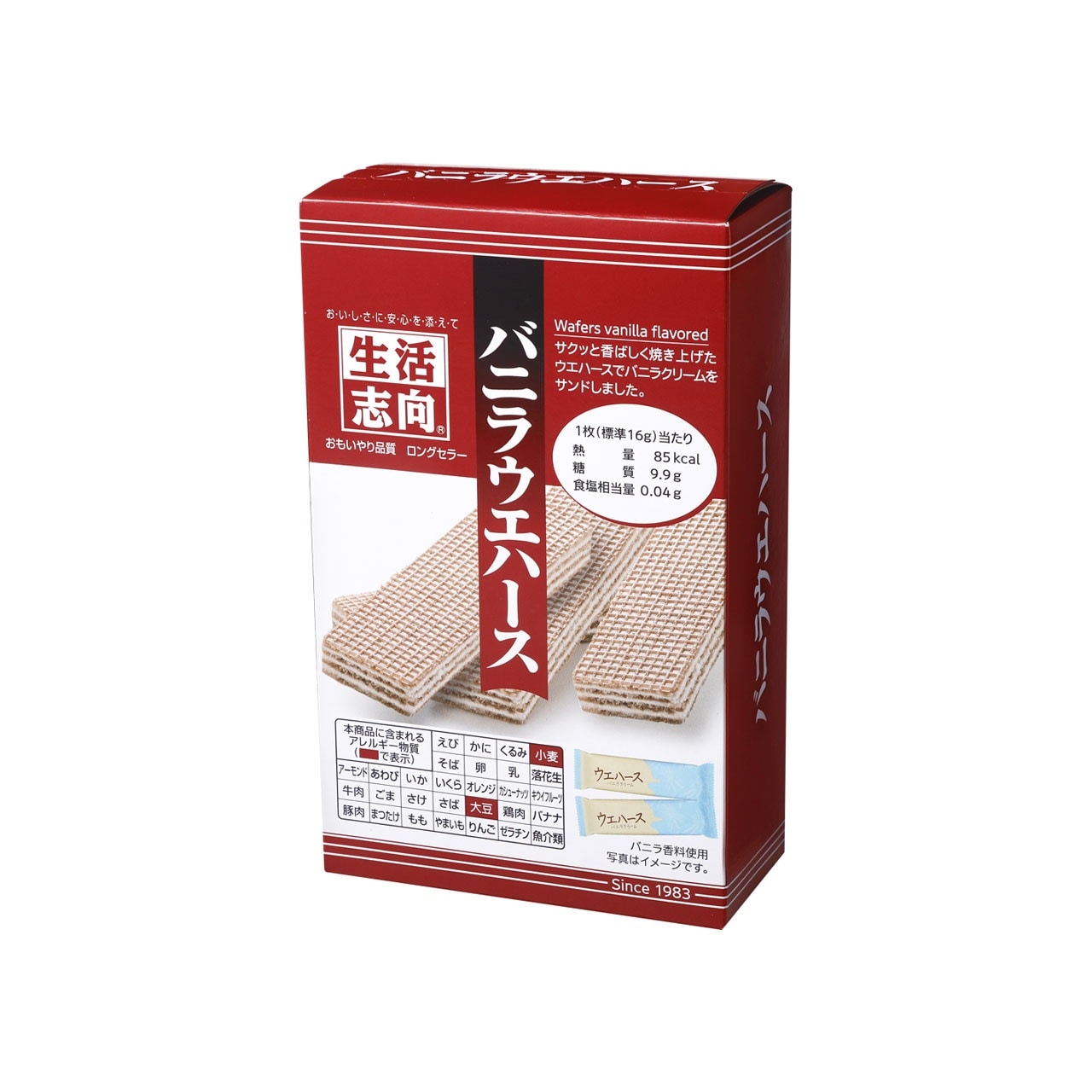 生活志向 バニラウエハース6枚 6個