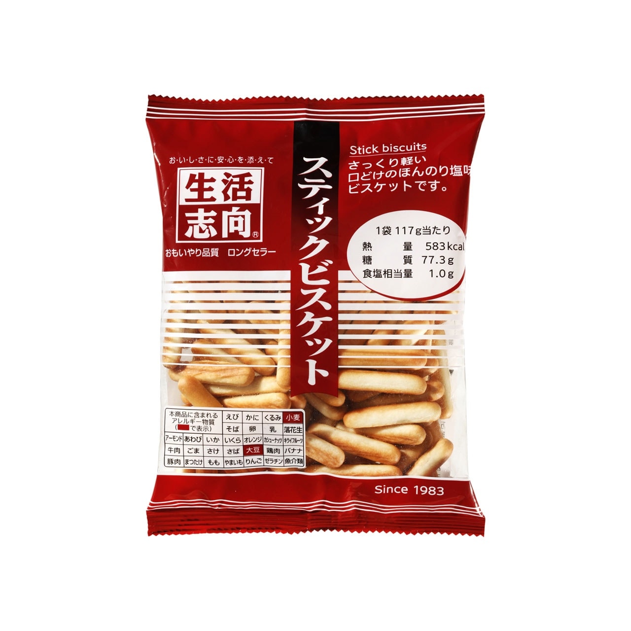 生活志向 スティックビスケット117g 16個