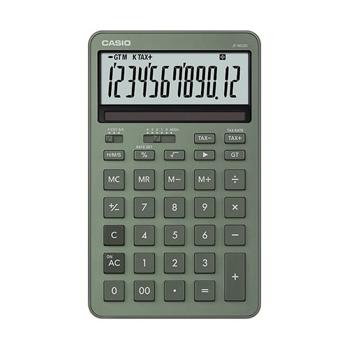 カシオ スタイリッシュ電卓 ジャスト型 グリーン