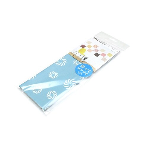 mtリメイクシートスクエア毛卍紋・白群×20