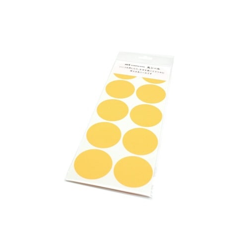 丸シールシート30ショッキングオレンジ×10