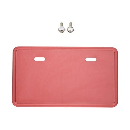 ナンバープレートベース 大 125ccー 赤