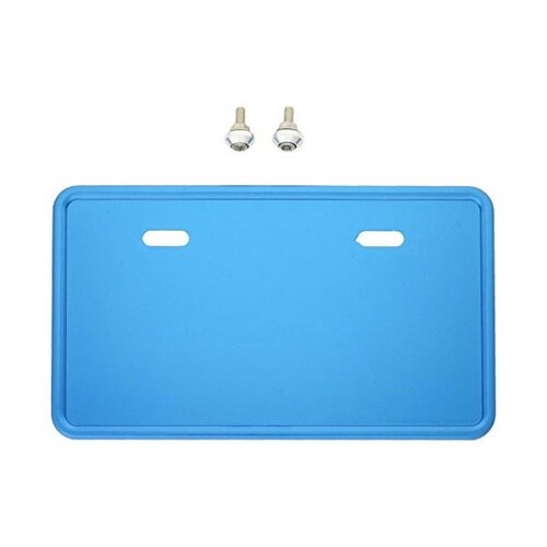 ナンバープレートベース 大 125ccー 青