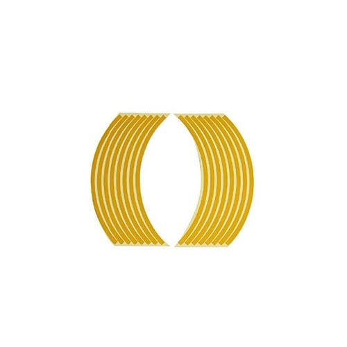 10インチ用リムステッカー 黄