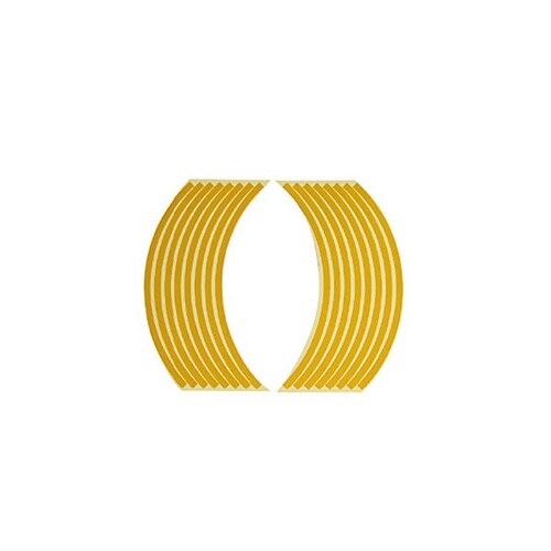 12インチ用リムステッカー 黄