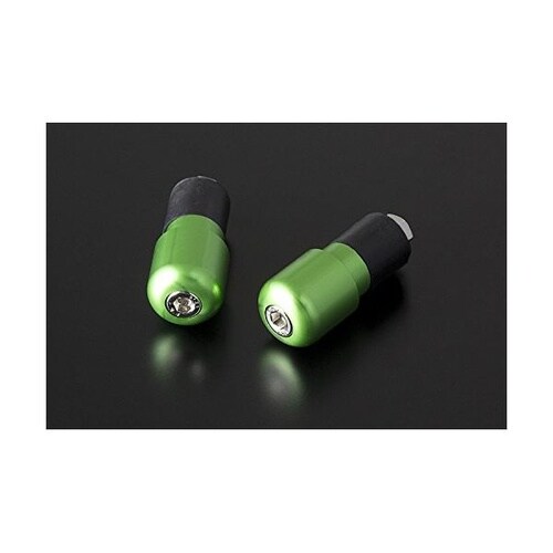 汎用バーエンド 左右セット 3号 緑