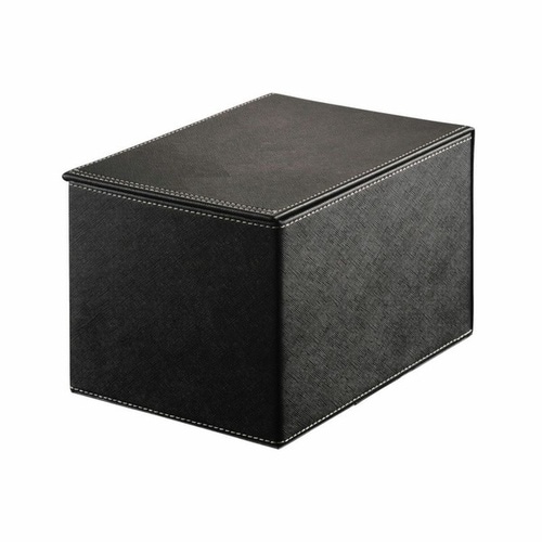 フタ付ゴミ箱ブラック