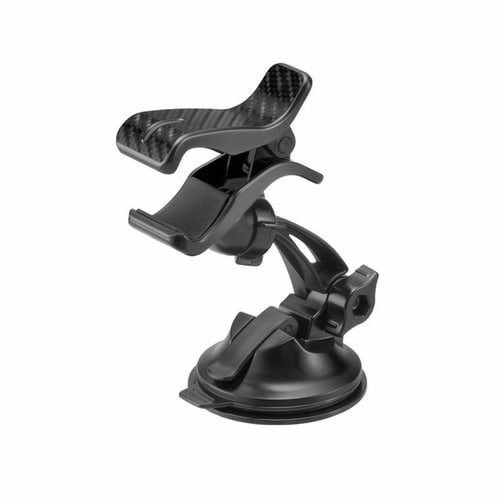 スマホルダークリップカーボン調ブラックハイブリッド