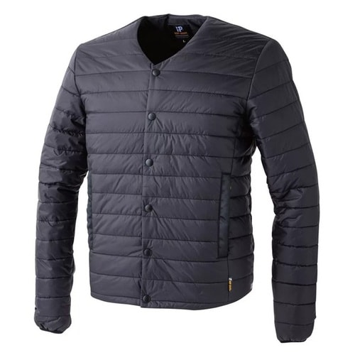 ノーカラー中綿インナーロングスリーブ カラー:ブラ