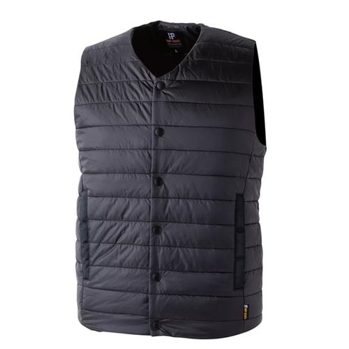 ノーカラー中綿インナーベスト カラー:ブラック サ