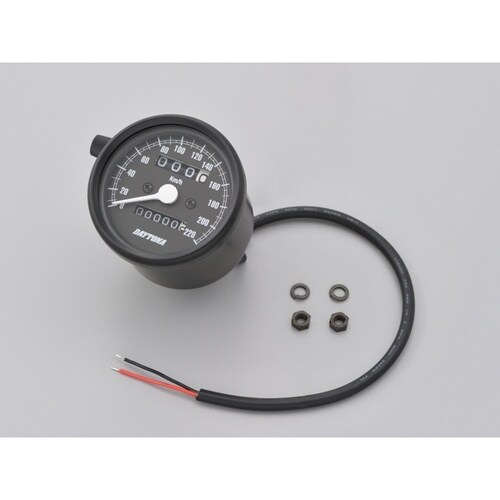 機械式スピードメーター φ60 ホワイトLED照明