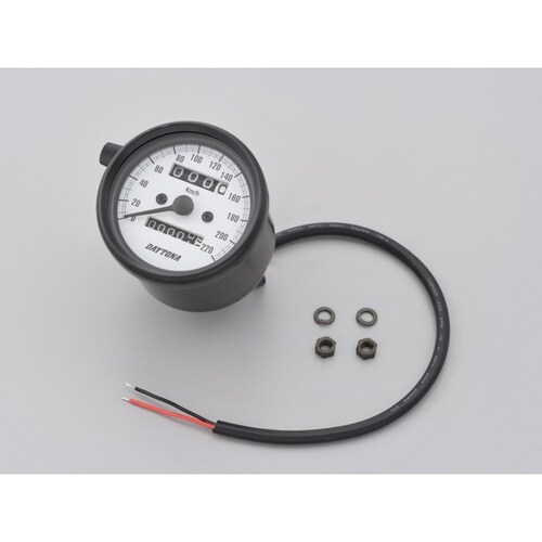 機械式スピードメーター φ60 ホワイトLED照明