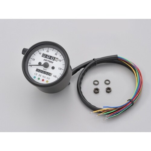 機械式スピードメーター φ60 ホワイトLED照明