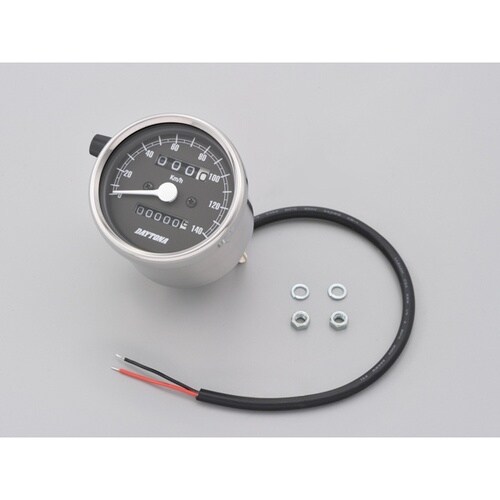 機械式スピードメーター φ60 ホワイトLED照明