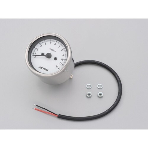 機械式タコメーター φ60 ホワイトLED照明 ス