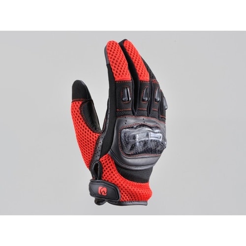 HBG116 カーボンメッシュグローブ レッド/L