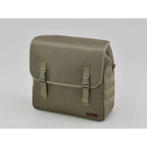 サドルバッグ 15L/グリーン 一泊旅行の荷物がら