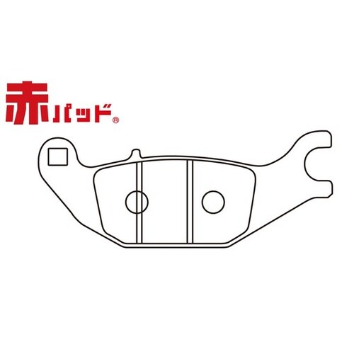 赤パッド GB350/モンキー125/ハンターカブ