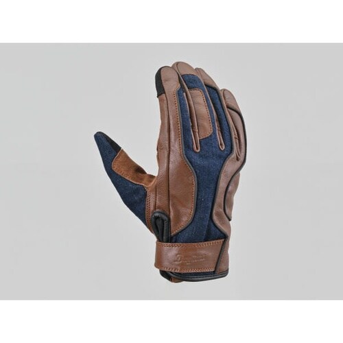 DG−028 デニムストライプレザーグローブ カラ
