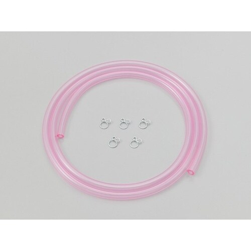 耐油塩ビホース φ3Xφ6 1m ピンク 内径φ3