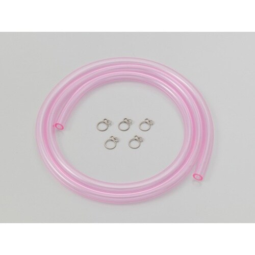 耐油塩ビホース φ5Xφ8 1m ピンク 内径φ5