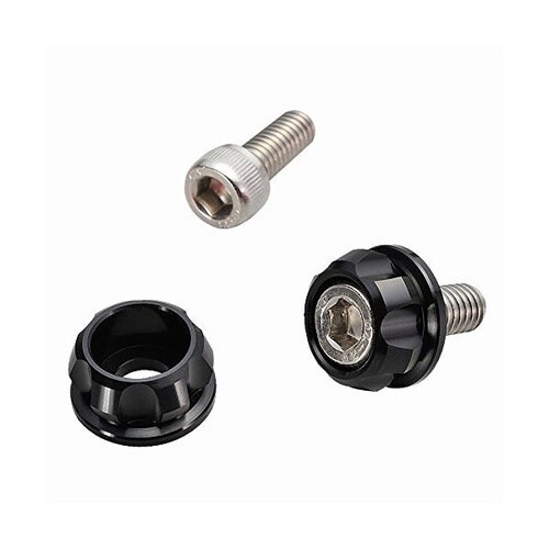 ナンバープレートホルダーセットM6ブラック PRE