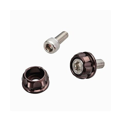 ナンバーホルダーセット M6 ブロンズ