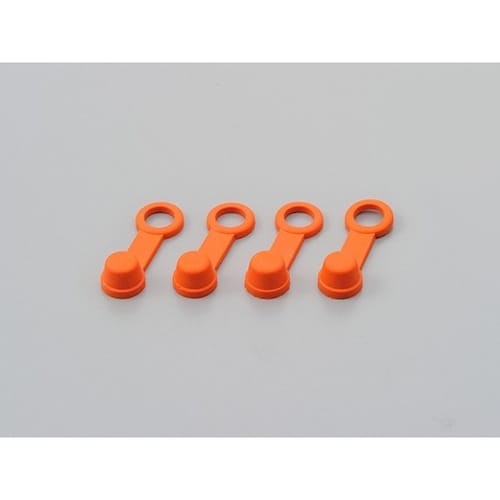 ブリーダーラバーキャップ 4個入り オレンジ