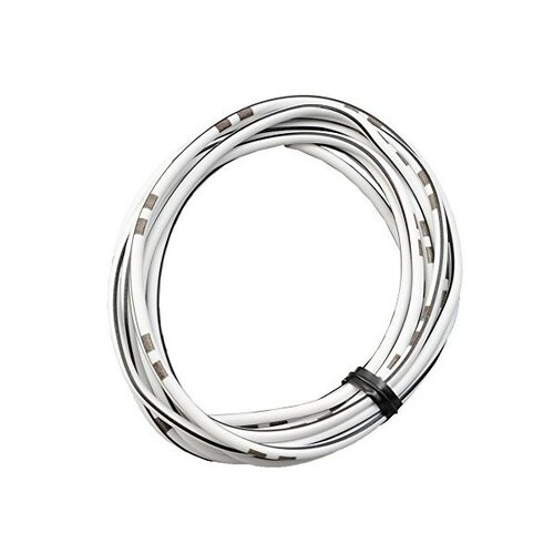 純正色ハーネス 白/黒0.75F