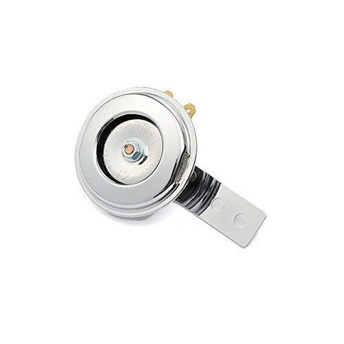 ホーン12V 外径φ65 ステー穴φ6 クロームメ