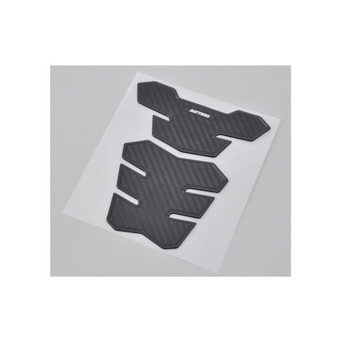 タンクパッド 軟質エンブレム カーボンルック 2ピ