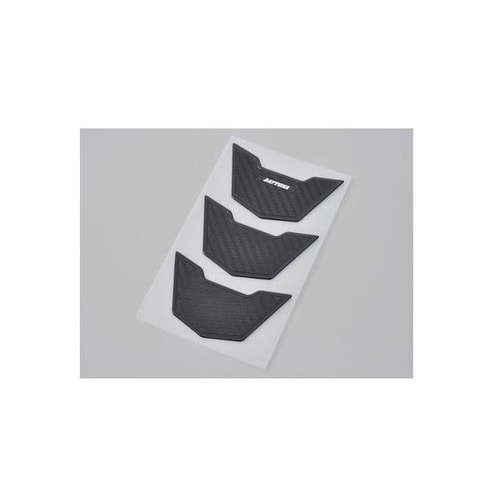 タンクパッド 軟質エンブレム カーボンルック 3ピ