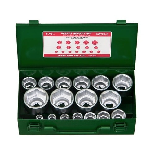 薄軽インパクトソケット(17個組)