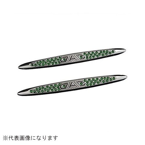 DADクリスタルドアノブエンブレム エメラルド