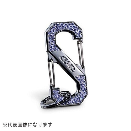 クリスタル S字カラビナフック シルバー/サファイ