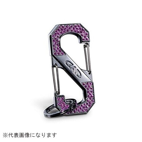 クリスタル S字カラビナフック シルバー/フューシ