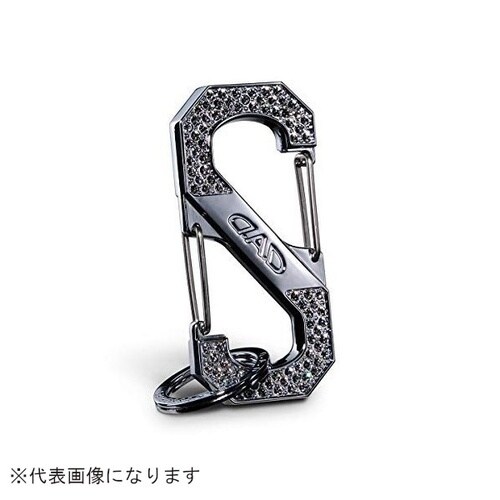 クリスタル S字カラビナフック シルバー/ブラック