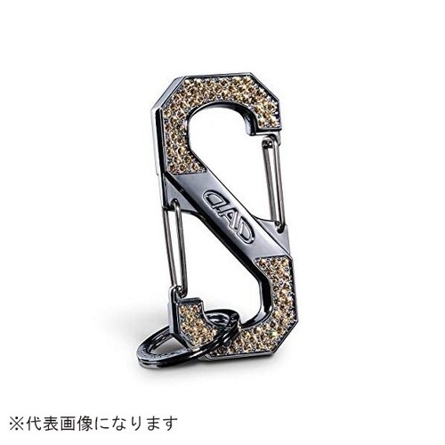 クリスタル S字カラビナフック シルバー/LCトパ