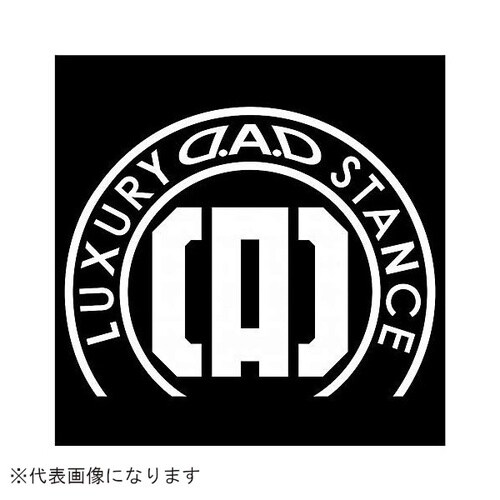 DADボンネットステッカー 510X400 ホワイ