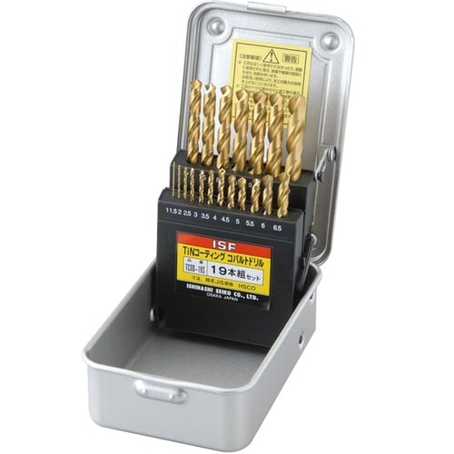TINコバルト正宗ドリル 19本セット