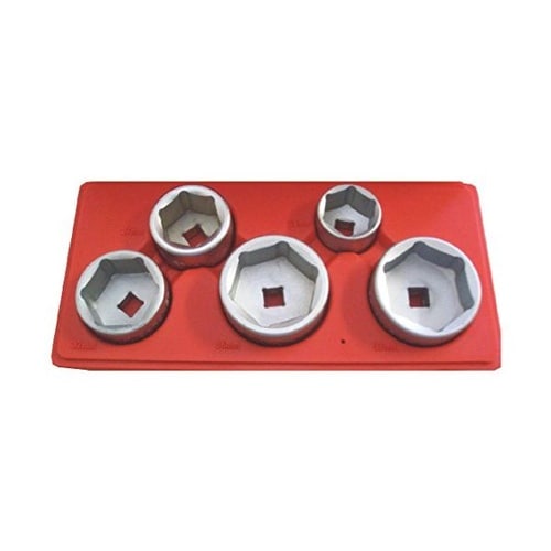 5PCS カップ式オイルフィルターレンチセット