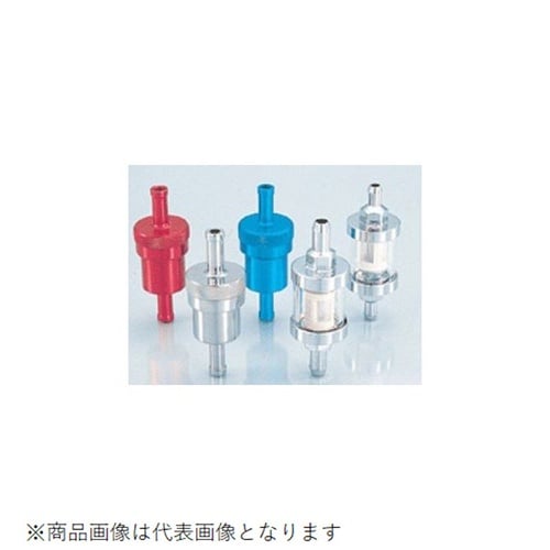 フュエルフィルター ホース内径φ8対応 レッド 汎