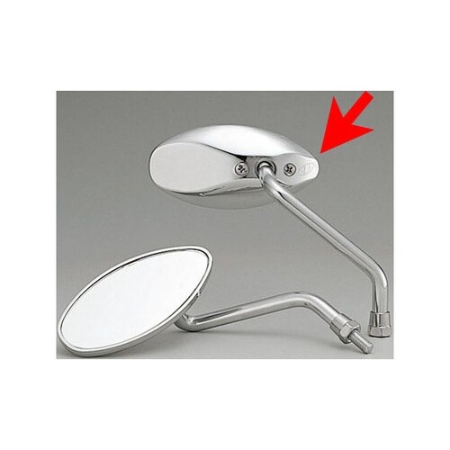 ミニスレンダーミラー クロームメッキ 8mm 右側