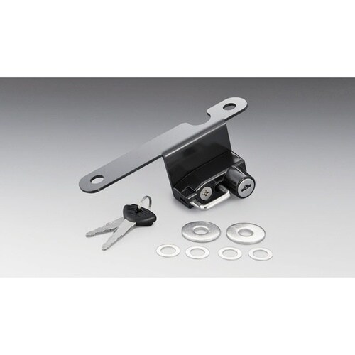 バイクパーツ ヘルメットロック ブラック 17ー