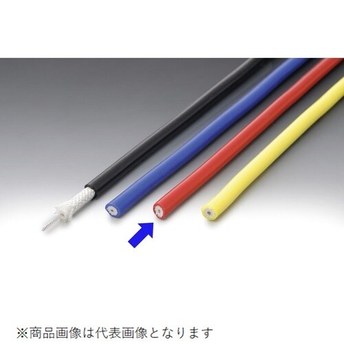 シリコンコード 直径:7mm 長さ:1m レッド