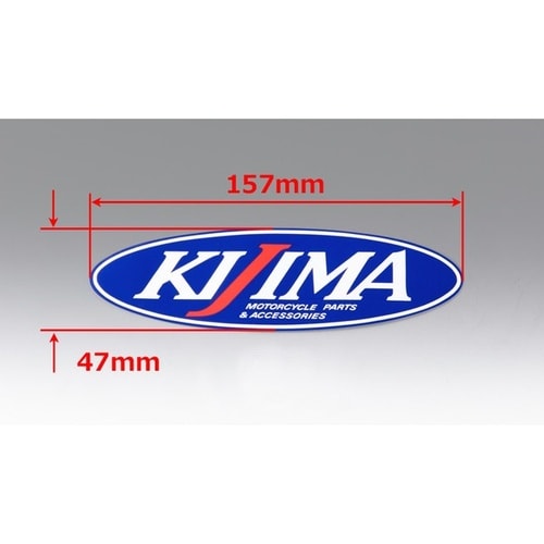 ステッカー ”KIJIMA”ロゴ ブルー 大:15