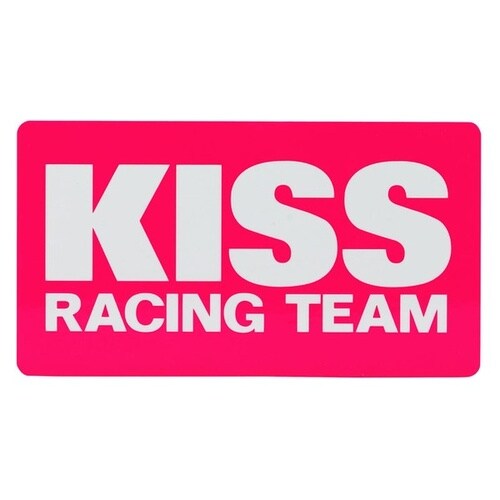 KISS Racing チームステッカー:ピンクベ