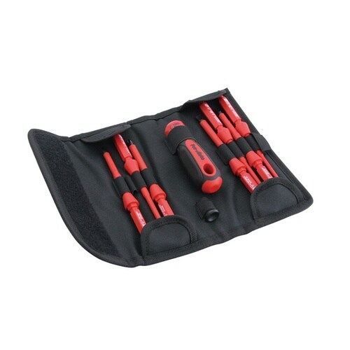 9本組差し替え式絶縁ドライバーセット