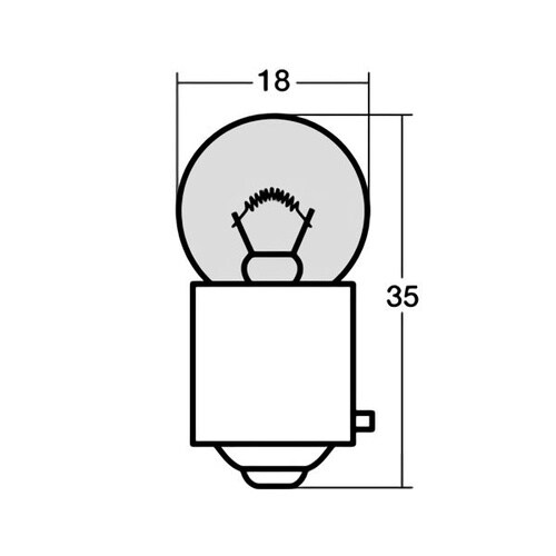 シングル球 12V10W アンバー /入数:1箱(