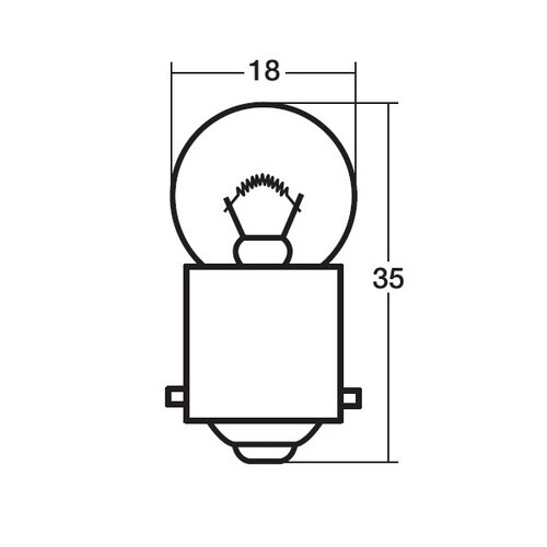 シングル球 12V10W 黄 /入数:1箱(10個